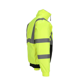 Wholesale Cotton ANSI Class 1 Waterproof LED Flash Hi Vis Winter Work Protection <b>Jacket</b> Custom Logo Safety Warm <b>Reflective</b> <b>Men</b> - Product Image 5