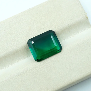 Lab Grown Emerald 2.95 Ct Emerald Cut Faceted Gemstone with Color <b>Change</b> for Jewelry Making - Product Image 4