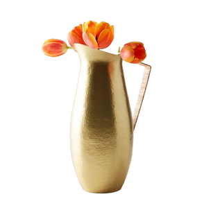 Vases à fleurs en métal, artisanat, grande taille, finition dorée moderne, pour hôtels, décoration de table de dîner - Product Image 2