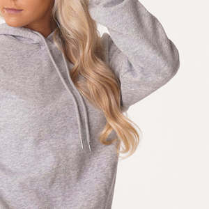 Sudadera con Capucha Gris de Algodón para Mujer, Manga Larga, Estilo Informal, Transpirable, Holgada y Cómoda para Otoño - Product Image 4