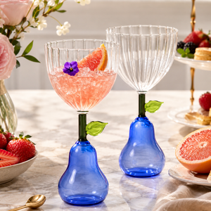 Verres à cocktail colorés en laiton et borosilicate faits à la main, 270 ml, sans plomb, coupe Martini, verrerie de bar réutilisable, moderne, en gros - Product Image 1