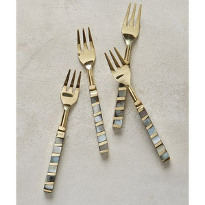 <b>Rose</b> Gold And <b>Black</b> Stainless Steel Cutlery Set Modern PVD Coated Flatware Dor Wedding Hotel And Restaurant Tableware - Product Image 5