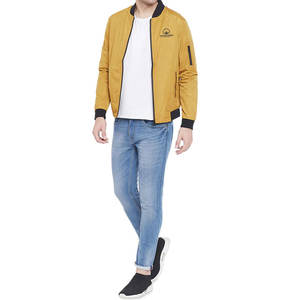 Chaqueta bomber de secado rápido para hombre al por mayor para venta en línea, chaqueta bomber de nailon/poliéster para hombre - Product Image 4