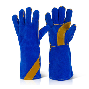 Wholesale Price Top Quality Cowhide Leather Safety Welding <b>Gloves</b> Most Popular Design <b>Long</b> Cuff Heavy Duty Welder Working <b>Gloves</b> - Product Image 6