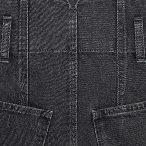 Nouvelle Arrivée Short en jean mini taille haute pour femme, effet ventre plat, avec revers en jean - Product Image 4