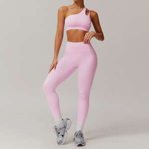 Conjunto de Yoga para Mujer, Directo de Fábrica, Leggings de Cintura Alta y Sujetador Deportivo, Ropa Deportiva Elástica, Fabricación Personalizada - Product Image 4