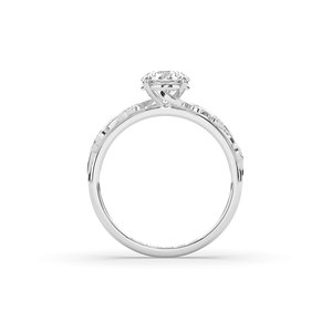 1 CARAT LAB GROWN OVAL CUT 14K SOLID GOLD DIAOMND <b>RING</b> IGI CERTIFIED for ENGAGEMENT & <b>WEDDING</b> - Product Image 6