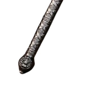 Espada de Acero Inoxidable con Hoja Recta, Cuchillo de Combate con Mango de Madera, Personalizable OEM, Grosor de Grado Industrial - Product Image 4