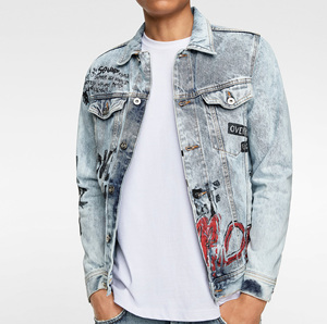 Men's Denim <b>Utility</b> Jacket Multi Pocket Jean Outerwear Durable Casual Workwear Wholesale Supplier Factory Stonewashed Coat wear - Product Image 1