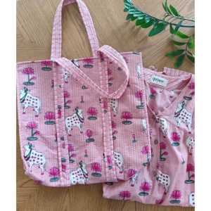 Bolsa de Mano Promocional Pichwai Rose, Elegante y con Estilo para Uso Diario - Product Image 3