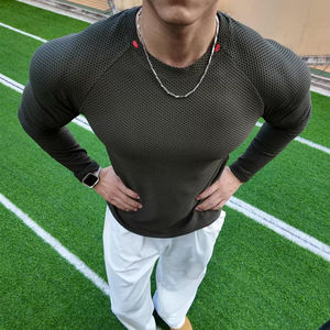 บริการปรับแต่ง OEM ของ SIDDIQUI HOSINEX เสื้อยืดคอกลมผู้ชายแบบเบา น้ำหนักเบา ทรงปกติ ลายเรียบ - Product Image 5
