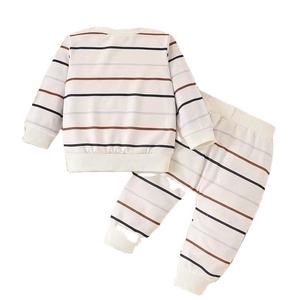 Customized Brand Baby Casual Color-Block Print Zip-Up Hooded Jersey Sweatshirt 100% Cotton ODM Autumn Winter Knitted Comfortable - Product Image 2