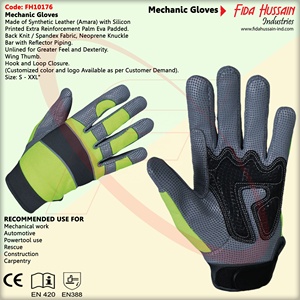 ถุงมือหนัง luvas de trabalho จากปากีสถานถุงมือกลตามสั่ง - Product Image 6