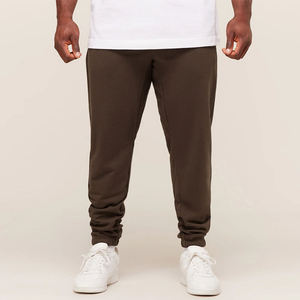 Pantalon de jogging unisexe décontracté taille haute avec logo imprimé et poches, en coton personnalisé, pantalon de sport à taille élastique, OEM pour hommes - Product Image 1