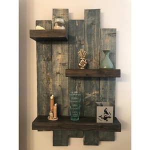 Estante de Pared en Cascada de Madera Reciclada Natural - Venta al por Mayor B2B - Product Image 3