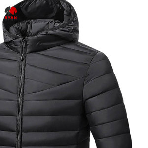 Ryan Pro Gear Customized Design Puffer Jacket For Men with Customized Logo ODM Design Hooded Collar - Product Image 4