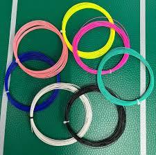 Badminton Racket <b>String</b> PP Durable Eco-Friendly Yellow <b>Black</b> White Blue Coils - Product Image 4