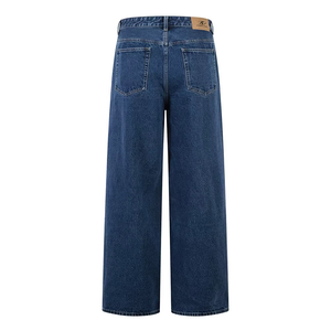 Pantalones Vaqueros Retro Azules para Hombre, Estilo Casual Simple con Bolsillos, Lavados y Desgastados, de Pierna Recta Ancha, Holgados, Tipo Bootcut - Product Image 2