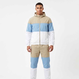 Ensemble de survêtement unisexe personnalisé coupe-vent en polyester imperméable avec veste zippée et pantalon en nylon de haute qualité – Collection Luxe - Product Image 1