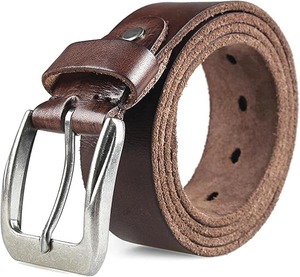 Cinturón de Cuero para Hombre, Precio Accesible, Calidad Premium, Cinturón Formal e Informal para Oficina, Trabajo y Viajes, por M/S SHAAD HANDICRAFTS - Product Image 1