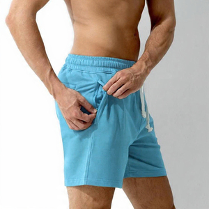 Pantalones Cortos de Forro Polar para Hombre – Pantalones Cortos con Cordón Ajustable en la Cintura y Logotipo Personalizado – Pantalones Cortos Deportivos Cómodos de Mezcla de Algodón con Cintura Elástica - Product Image 5