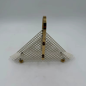 Porte-serviettes / porte-lettres style Atelier de Vienne en métal estampé Art Déco - Product Image 1