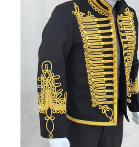 Men's 100% Wool Overcoat militarry Style Double Breasted Long Coat <b>Fur</b> Trim 220g Custom Logo OEM Outerwear - Product Image 5