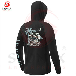 Hoodie de pêche respirant à manches longues avec logo personnalisé – Performance optimale – Fabricant et meilleur fournisseur - Product Image 3