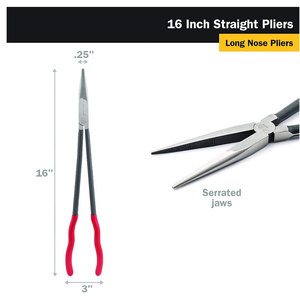 Extra <b>Long</b> <b>Nose</b> Pliers – Professional <b>Long</b> Reach Pliers for Jewelry Making, Deep Access Bending, Wire Wrapping, Electronics Repa - Product Image 5