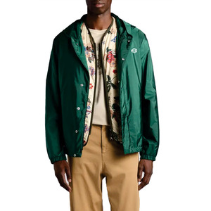 Wholesale Custom Green <b>Men</b>’s Lightweight Hooded Rain <b>Jacket</b> Windproof Nylon <b>jacket</b> for <b>men</b> OEM ODM Fashion Outerwear Manufacture - Product Image 6