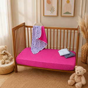 Juego de Sábanas de Cuna para Bebé de Algodón Orgánico OEM |   Protector de Colchón para Cuna Ajustable, Transpirable, de Punto Ultra Suave con Diseño de Dibujos Animados, Calidad Premium - Product Image 1