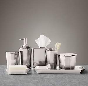 Juego de Baño de Acero Inoxidable Hecho a Mano para Encimeras Elegantes, Almacenamiento Organizado y Decoración Moderna del Baño - Product Image 2