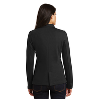 Blazer noir pour femme 2026, simple boutonnage, deux boutons, style mode urbaine, manteau de sororité, logo grec personnalisé, formel, pour le bureau