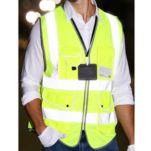 Chaleco de Seguridad de Alta Visibilidad, Uniformes de Construcción, Ropa de Trabajo EN 20471, Chaleco Reflectante de Seguridad con Múltiples Bolsillos y Cremallera para el Trabajo - Product Image 3