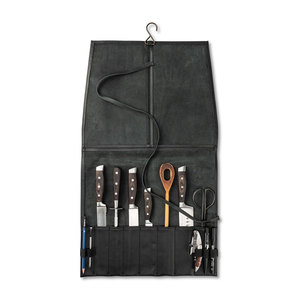 Maysara Impex - Bolsa de Cuero Premium para Cuchillos, Hecha a Mano, con 7 Ranuras y Lazos para Accesorios - Product Image 5
