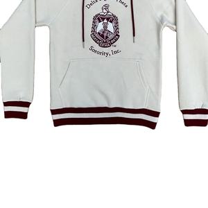 Sweat à capuche en molleton 100% coton anti-rétrécissement, taille plus, pour homme, avec logo universitaire personnalisé, motif imprimé, méthode de tissage tricotée - Product Image 3