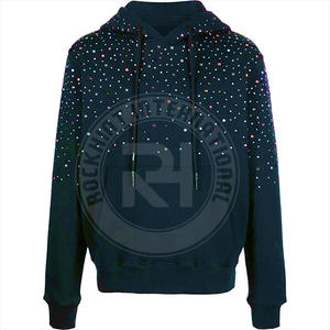 Sudadera con Capucha Unisex de Felpa de Algodón Liso, Suave y Cálida para Invierno, con Pedrería, Estilo Casual Urbano, Servicio OEM para Hombre - Product Image 3