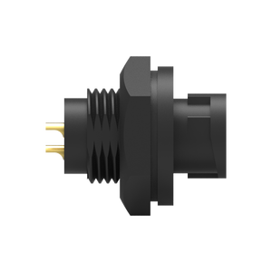 Connecteur de type soudure à verrouillage arrière étanche IP67 avec boîtier en nylon et contact en laiton 3 broches - Product Image 5