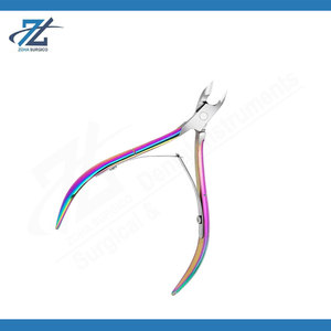 Luxury Professional Stainless Steel Cuticle Nipper <b>Set</b> Curved Blade <b>Nail</b> Pusher Manicure Pedicure Tool for Salon Use - Product Image 5