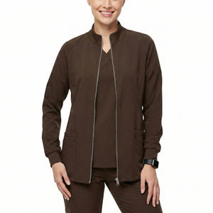 Chaqueta de Enfermería Personalizable de Manga Larga, Ropa Exterior Médica con Puños de Punto Acanalado, Múltiples Bolsillos y Ranura para Tijeras, Venta al por Mayor de Chaquetas Quirúrgicas - Product Image 1