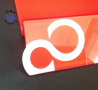 Support d'angle moderne et écologique pour ordinateur portable, couleur personnalisable, montage facile, construction en acrylique