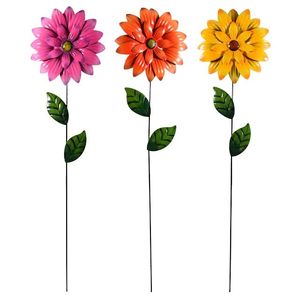 Piquets de jardin en métal finition antique, best-sellers, avec motif stylisé de fleurs et de feuilles, taille et forme personnalisables - Product Image 4