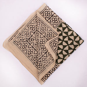 Pañuelo cuadrado de algodón hecho a mano al por mayor, bandana estampada a mano, pañuelo para la cabeza y el cuello para mujer, estilo Bagru - Product Image 3