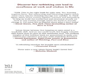Think Again By Adam Grant English Paperback Book Decision Making and Mindset Book - Product Image 3