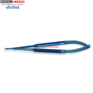 Micro Scissors <b>Angled</b> Blades Curved Tip High Quality Clinical Surgical <b>Tool</b> Manual CE Certified Stainless Steel Precision - Product Image 5