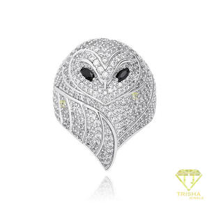 Bague Statement en Argent Sterling 925 avec Diamants de Laboratoire Sertis, Bijoux de Mode Premium pour Détaillants - Product Image 1
