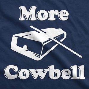Camiseta divertida y novedosa para hombre More Cowbell - Product Image 2