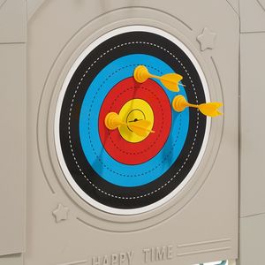 Casa de Juegos Infantil 5 en 1 para Exteriores con Baloncesto, Dardos, Fútbol, Lanzamiento de Aros, Puerta y Ventana Prácticas - Product Image 6