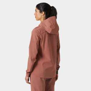Veste en polaire tricotée à capuche pour femme, manches longues, fermeture éclair, légère, coupe-vent, couleur unie, en polyester/nylon - Product Image 3