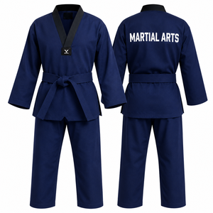 Uniforme de Artes Marciales Personalizado, Karate, Judo, Taekwondo, BJJ, Aikido, Hapkido, Gi, Conjunto de Entrenamiento de Poliéster Ligero y Transpirable de Primera Calidad - Product Image 1